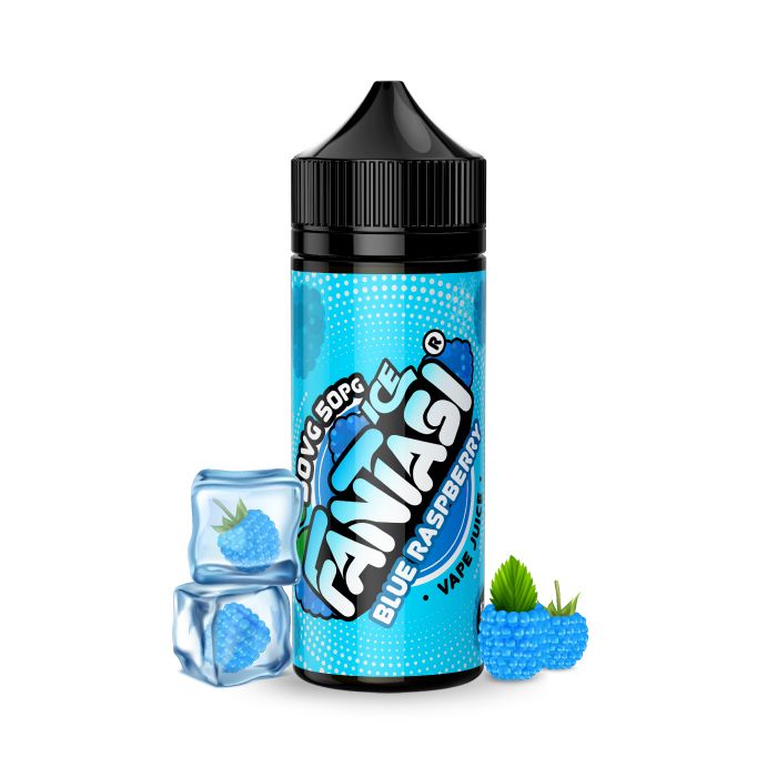 456504 Blue Raspberry Ice 50/50 E Liquid Fantasi